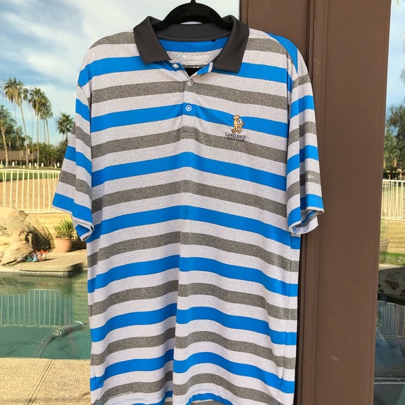 Columbia Golf "Camelback Golf Club" Striped Polo M - Picture 2 of 10